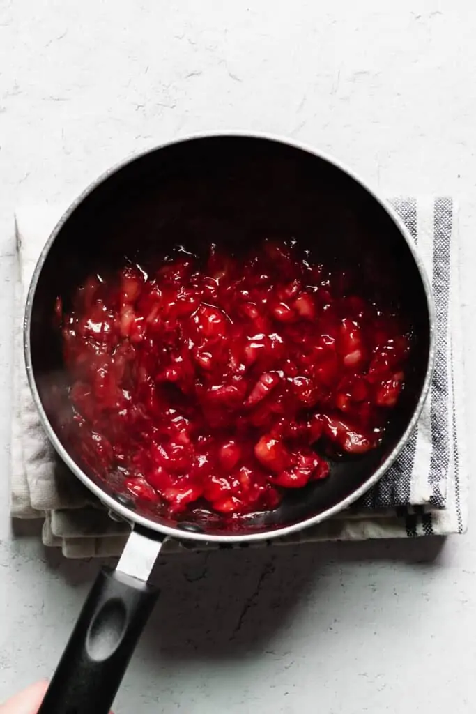Stage 2 of strawberry jam