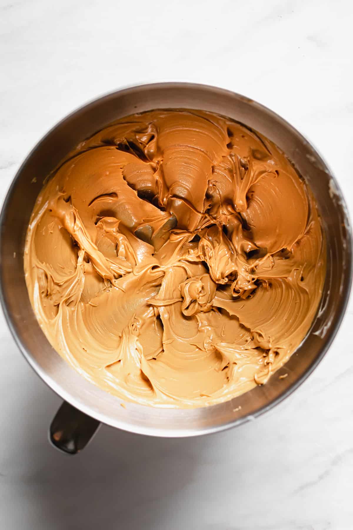 butter and cookie butter creamed in a bowl