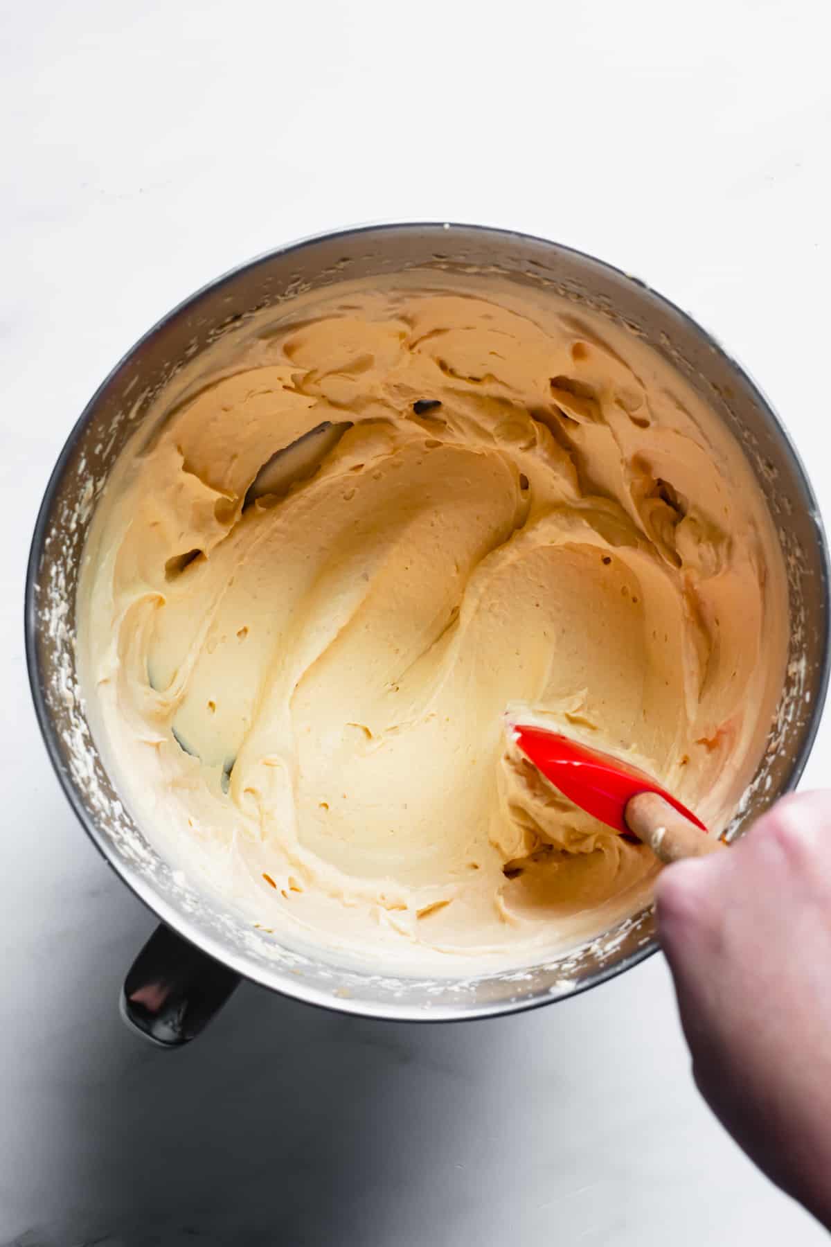 Pumpkin mascarpone mixture