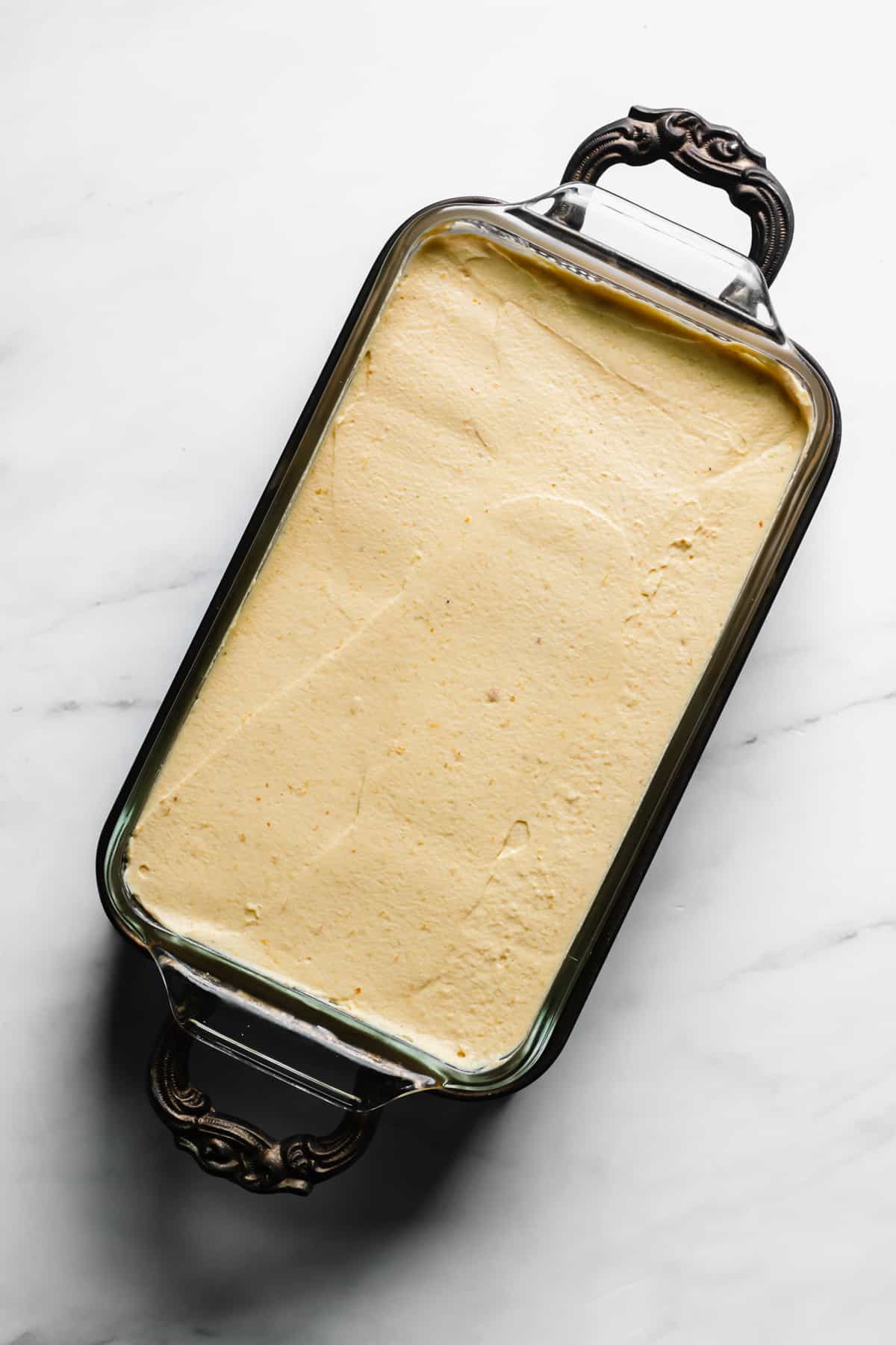 Smooth layer of pumpkin mascarpone.
