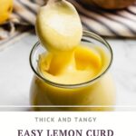 Lemon curd recipe pinterest pin