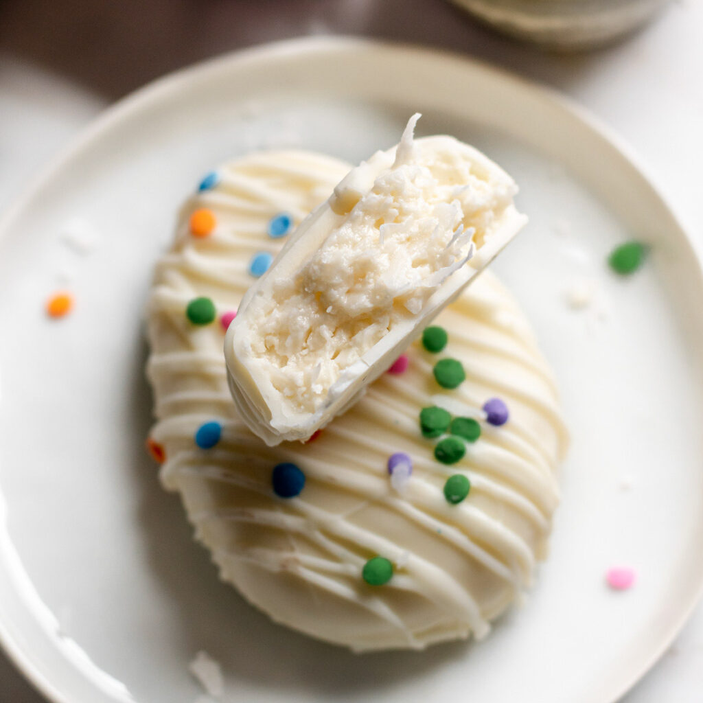 Chocolate Covered Coconut Cream Eggs The Cozy Plum