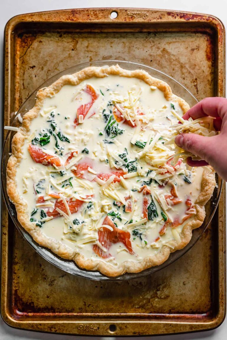 Smoked Salmon and Spinach Quiche The Cozy Plum