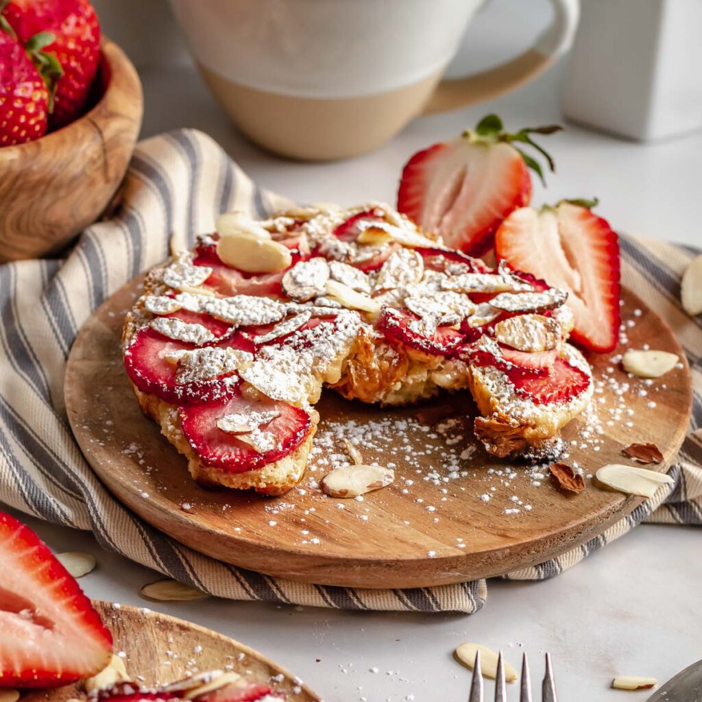 Strawberry Almond Bostock Pastry with Croissant The Cozy Plum