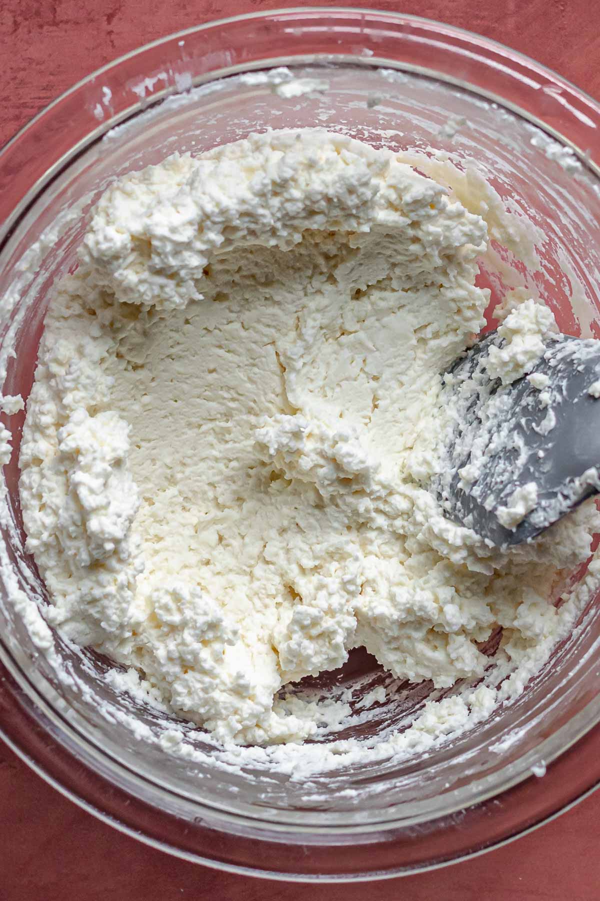 Blended feta and ricotta cheese.