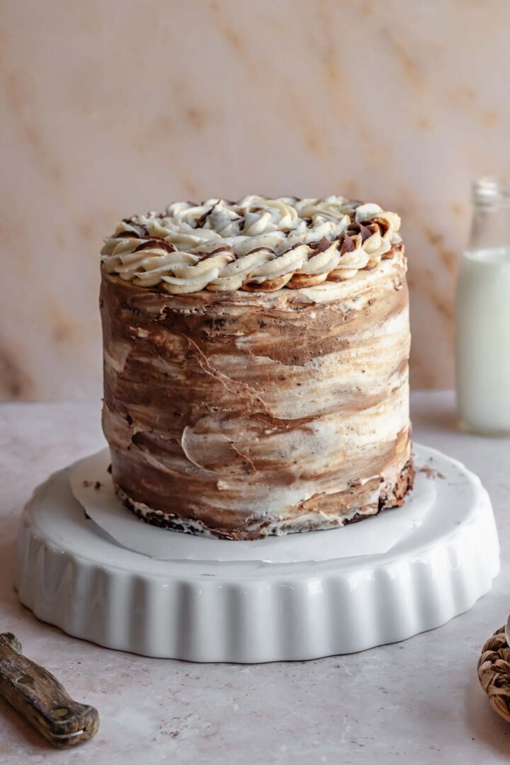 Chocolate Cake with Cream Cheese Frosting The Cozy Plum