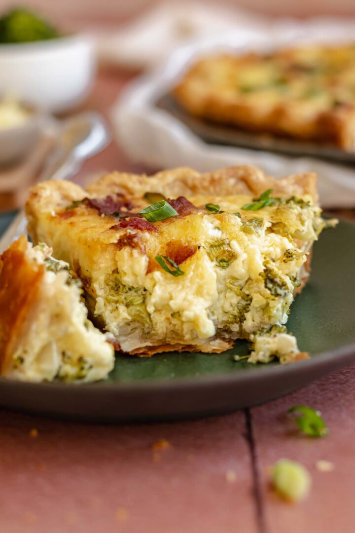 Broccoli Bacon Quiche – The Cozy Plum