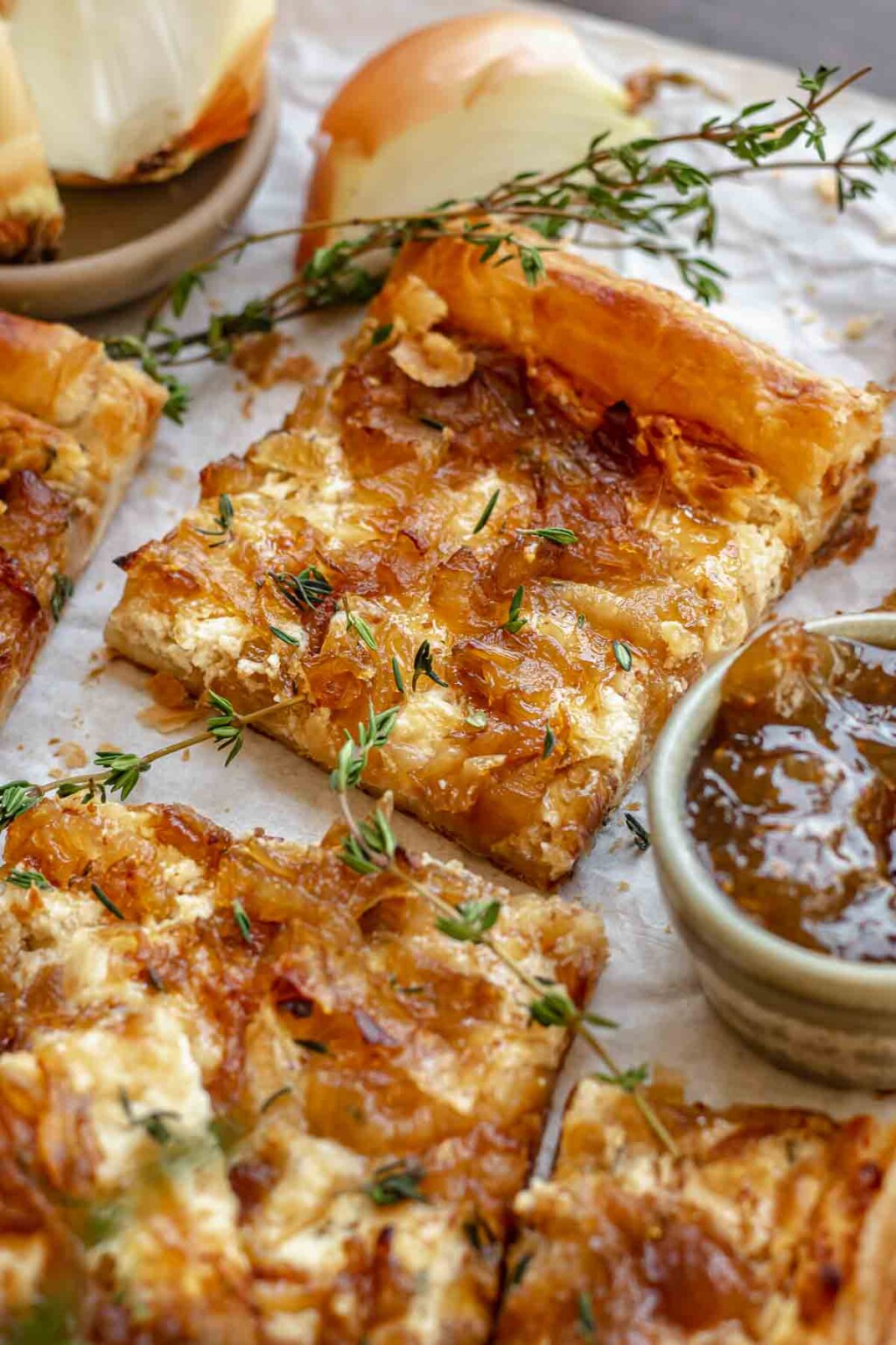 Caramelized Onion and Goat Cheese Tart The Cozy Plum