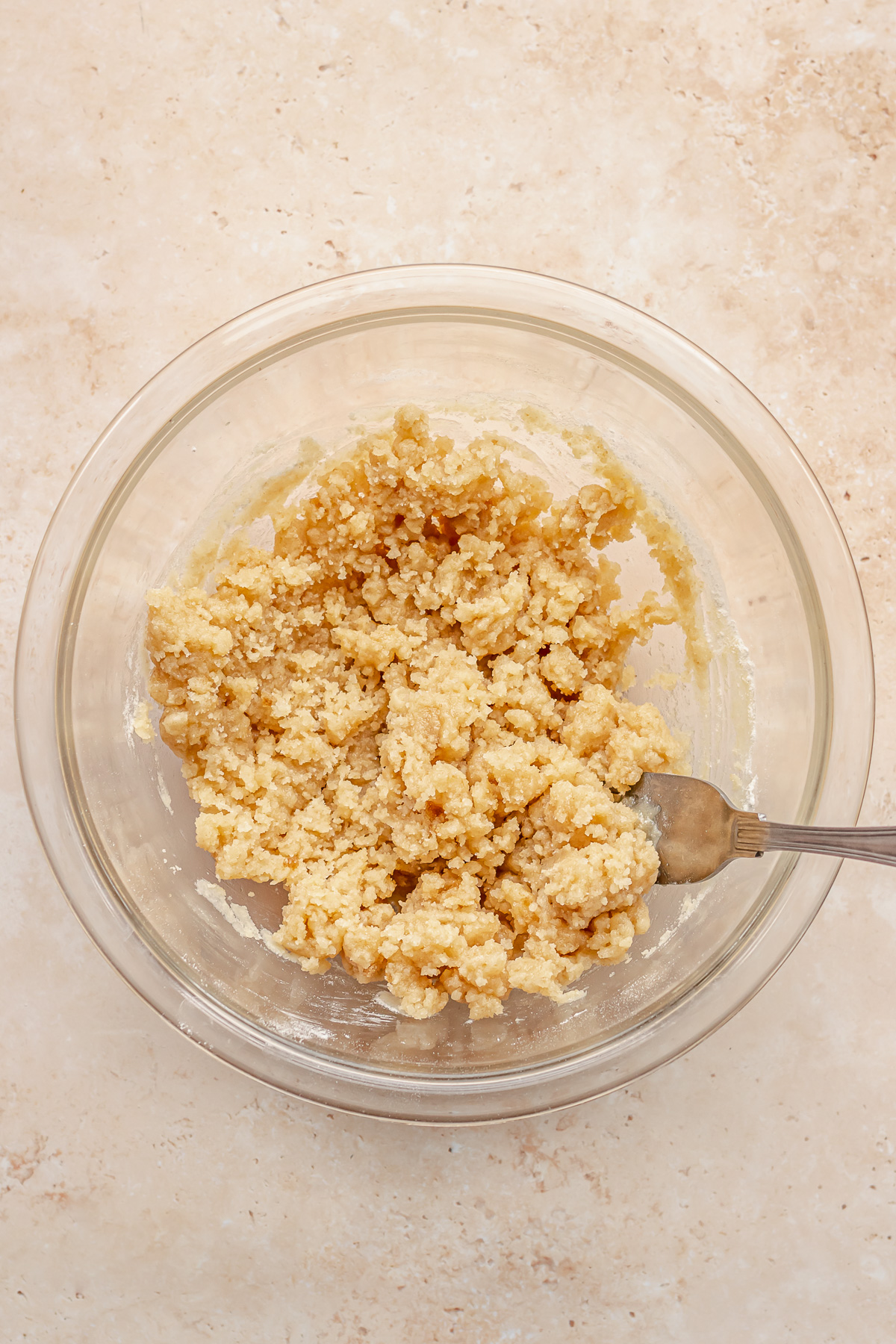 Crumb topping in a bowl.