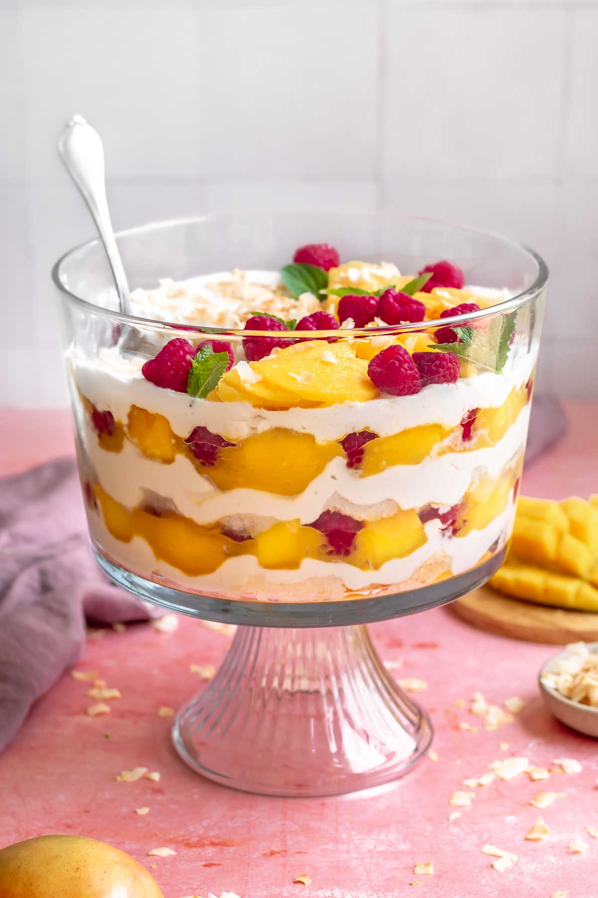 Tropical Mango Trifle – The Cozy Plum