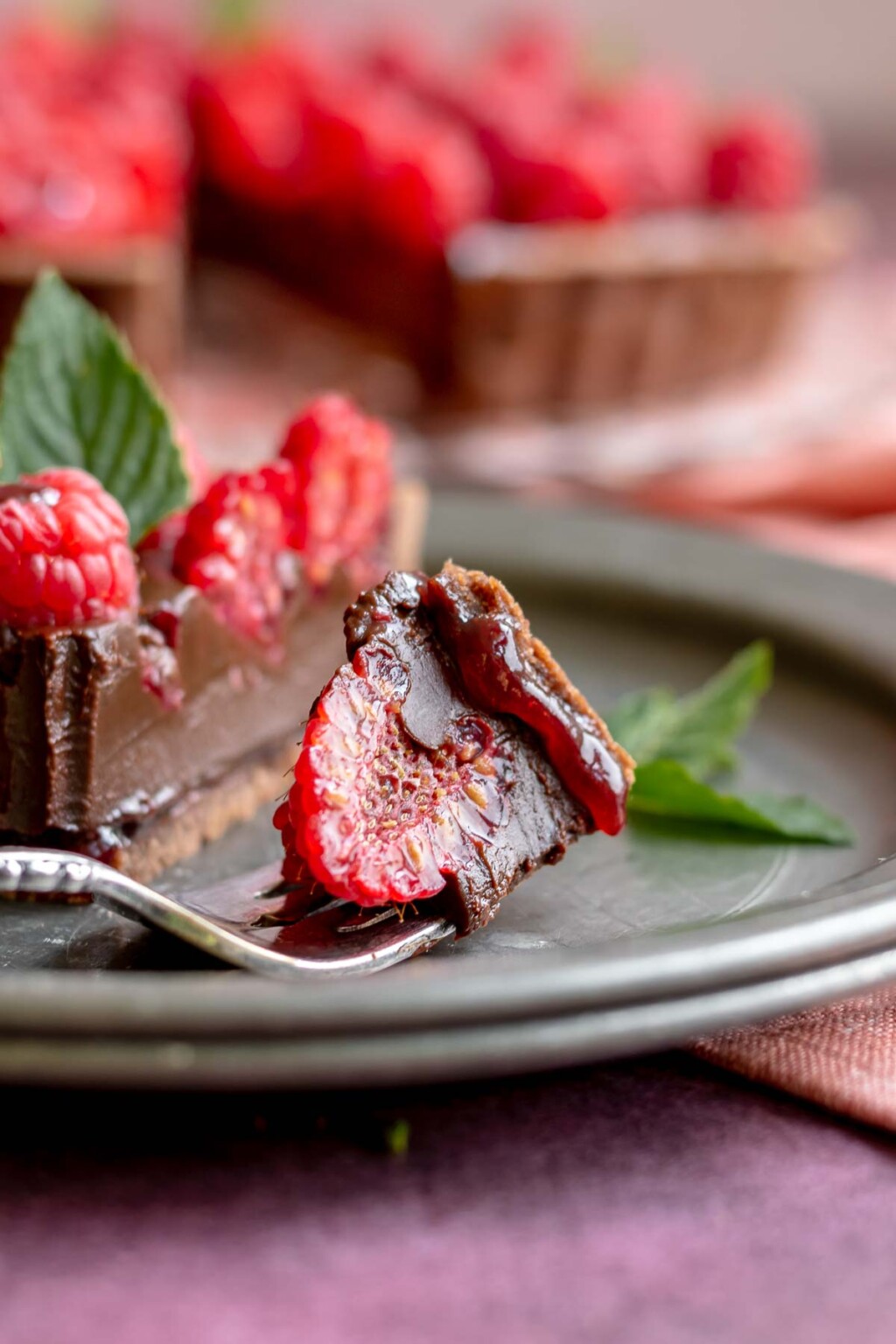 Chocolate Raspberry Tart – The Cozy Plum