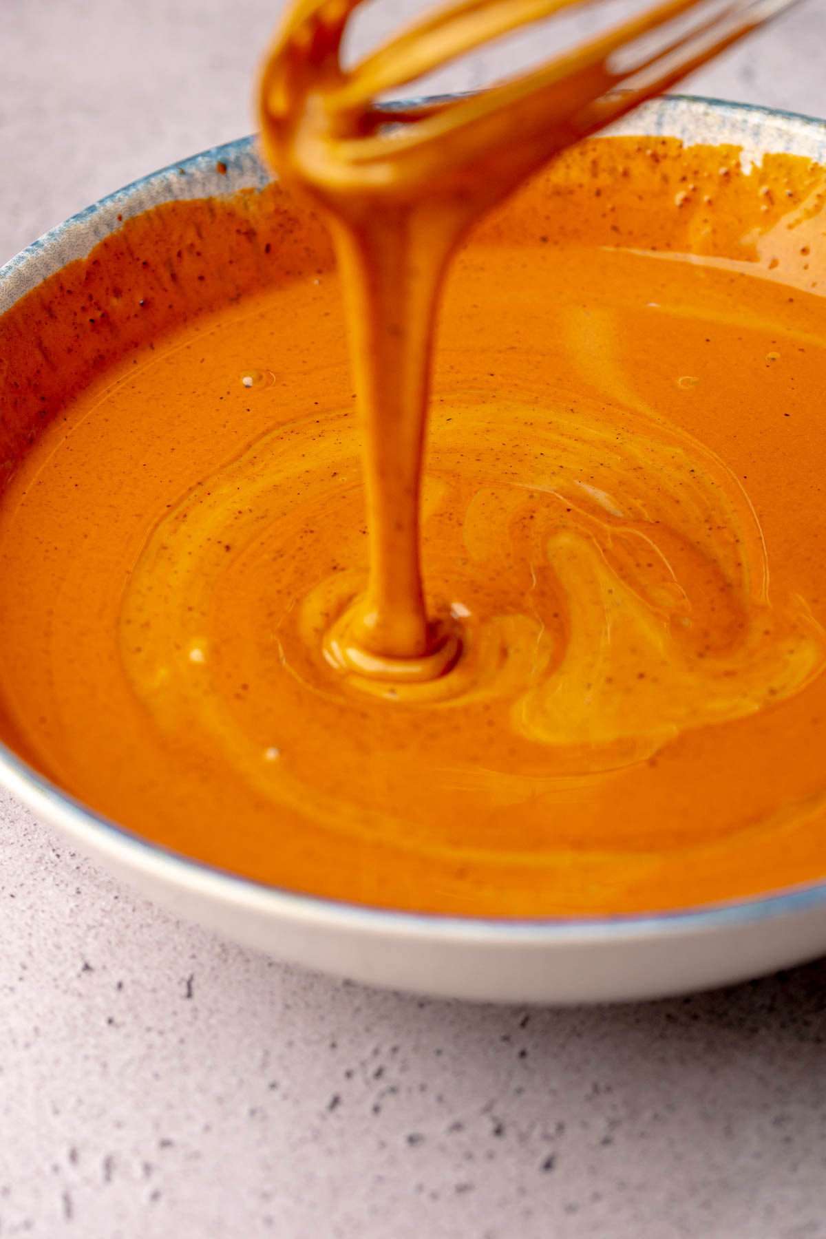 Ice cream base in a bowl.