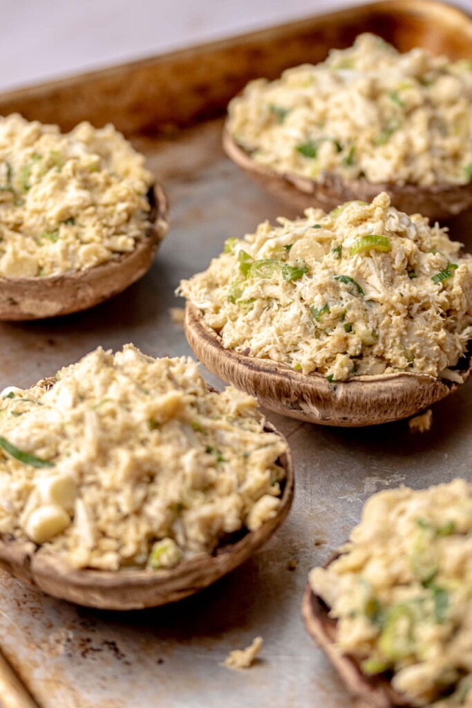 Crab Stuffed Portobello Mushrooms – The Cozy Plum