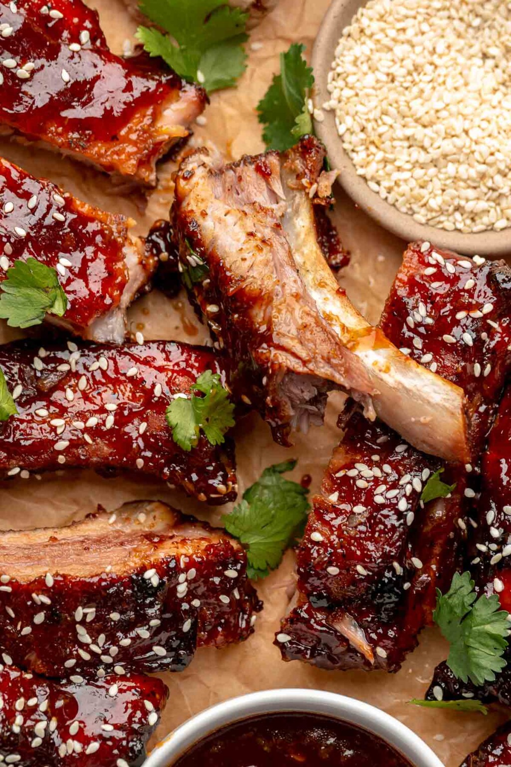 Baked Sticky Asian Ribs – The Cozy Plum