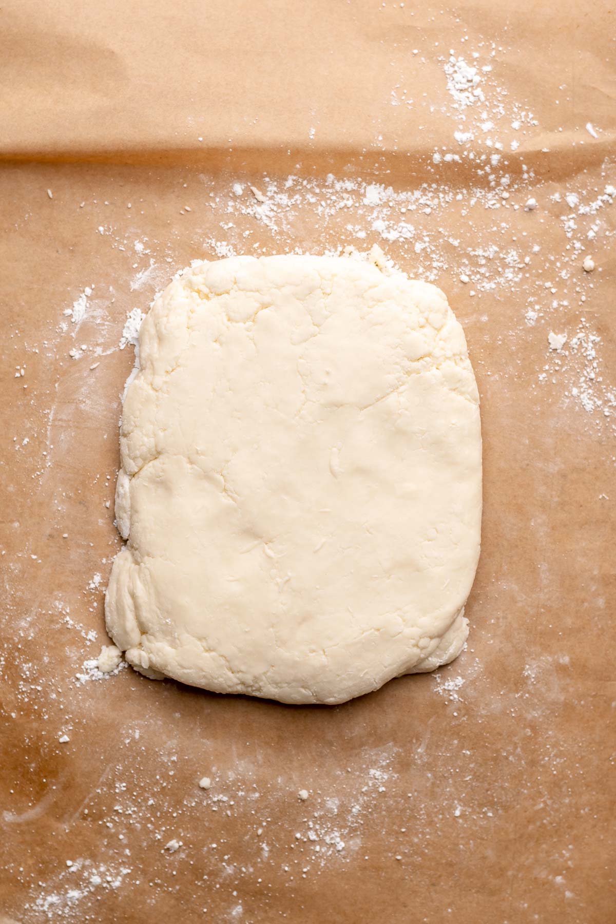 A block of peppermint filling in a bowl.